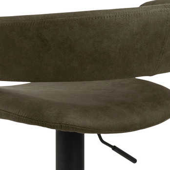 Barová stolička GRACE olivová/čierna 6