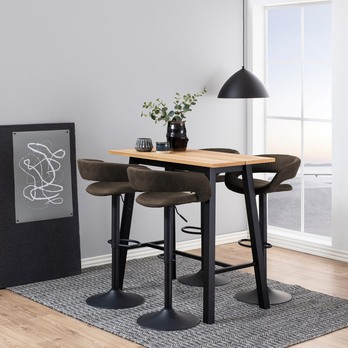 Barová stolička GRACE antracitová/čierna 1