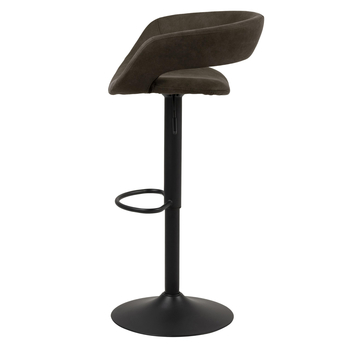 Barová stolička GRACE antracitová/čierna 3