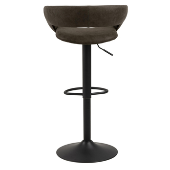 Barová stolička GRACE antracitová/čierna 5