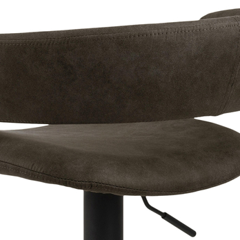 Barová stolička GRACE antracitová/čierna 6