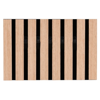 Nástenný vešiak GRACE dub artisan/čierna 3