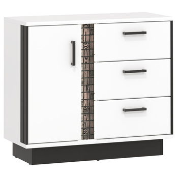Komoda GRACIA MR2 biela/čierna 4