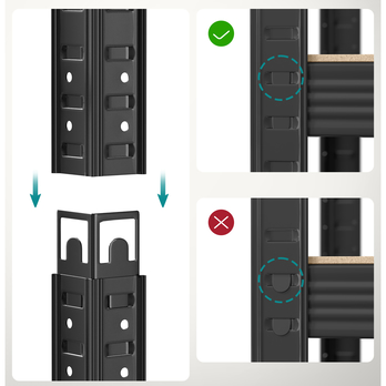 Skladovací regál GRADE 6 čierna 4