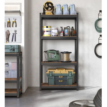 Skladovací regál GRADE IV hnedá/čierna 1