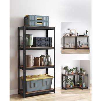 Skladovací regál GRADE IV hnedá/čierna 4