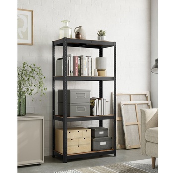 Skladovací regál GRADE IV hnedá/čierna 5