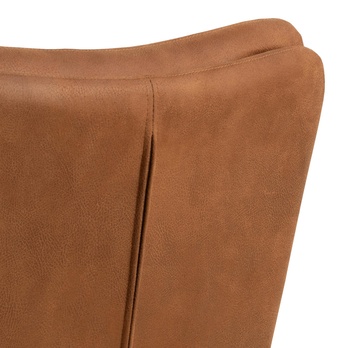 Jedálenská stolička GRAFTON koňaková/matná čierna 6