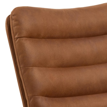 Jedálenská stolička GRAFTON koňaková/matná čierna 7