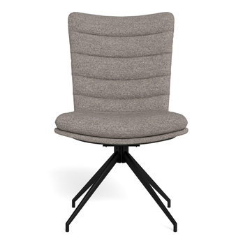 Jedálenská stolička GRAFTON svetlosivá/matná čierna 2