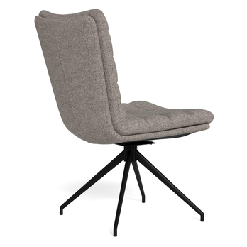 Jedálenská stolička GRAFTON svetlosivá/matná čierna 4