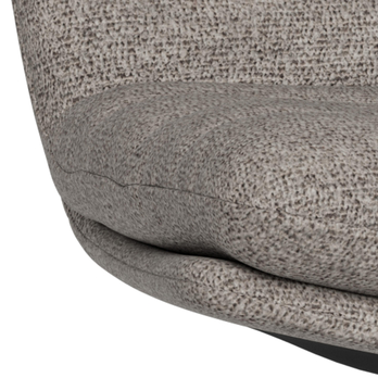 Jedálenská stolička GRAFTON svetlosivá/matná čierna 7