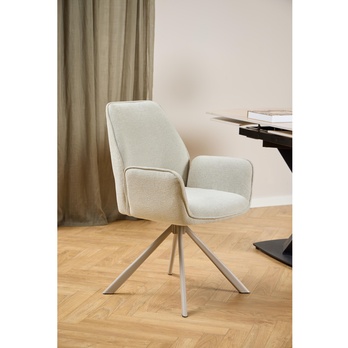 Jedálenská stolička GRAHAM béžová/sivá 1