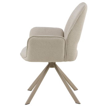 Jedálenská stolička GRAHAM béžová/sivá 4