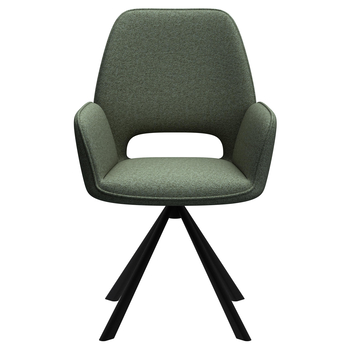 Jedálenská stolička GRAHAM zelená/čierna 3