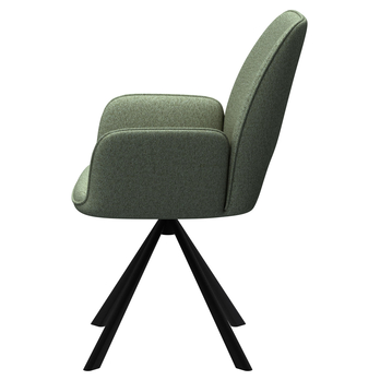 Jedálenská stolička GRAHAM zelená/čierna 4