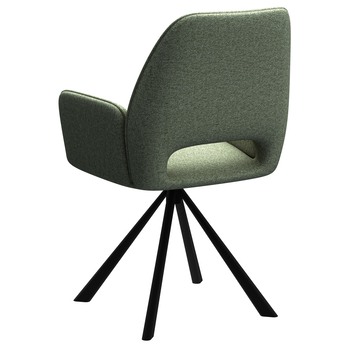 Jedálenská stolička GRAHAM zelená/čierna 5