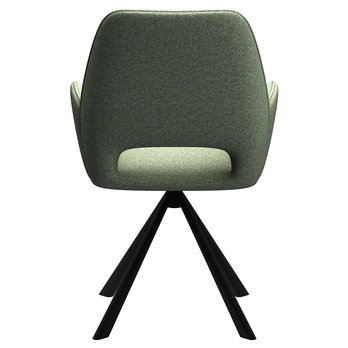 Jedálenská stolička GRAHAM zelená/čierna 6