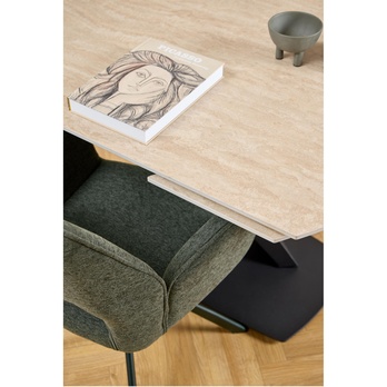 Jedálenská stolička GRAHAM zelená/čierna 7