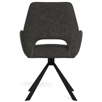 Jedálenská stolička GRAHAM tmavosivá/čierna 5