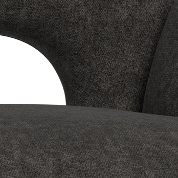 Jedálenská stolička GRAHAM tmavosivá/čierna 7