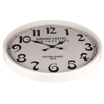 Nástenné hodiny  GRAND HOTEL biela, ⌀ 60 cm 1