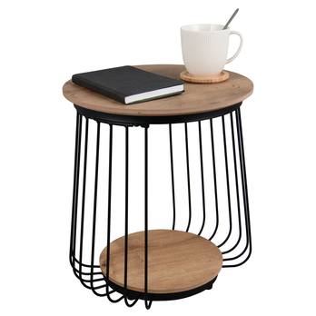 Prístavný stolík GRANIA dub artisan/čierna 2