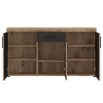 Komoda GRANO 3D1Z dub viking/sivá 1