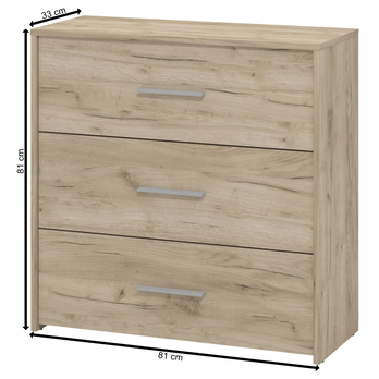 Komoda GREGORIA 2 dub sivý 7