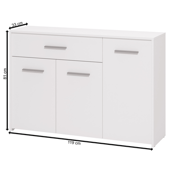Komoda GREGORIA 3 biela 6