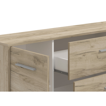 Komoda GREGORIA 4 dub sivý 5