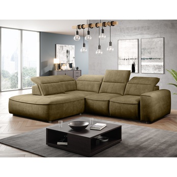 Sedacia súprava GRENADA L ľavá, olivová 1