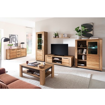 Skrinka GRENO II divoký dub/čierna 1