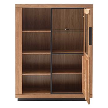 Skrinka GRENO II divoký dub/čierna 3