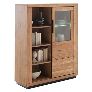 Skrinka GRENO II divoký dub/čierna 5