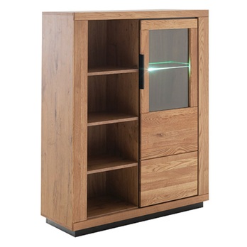 Skrinka GRENO II divoký dub/čierna 6