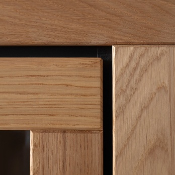 Skrinka GRENO II divoký dub/čierna 13