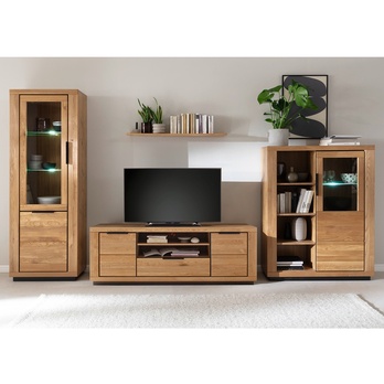 TV stolík GRENO III divoký dub/čierna 1