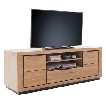 TV stolík GRENO III divoký dub/čierna 2