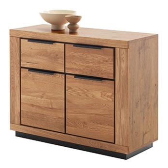 Komoda GRENO IV divoký dub/čierna 1