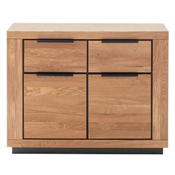 Komoda GRENO IV divoký dub/čierna 3