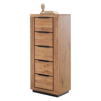 Komoda GRENO V divoký dub/čierna 2