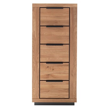 Komoda GRENO V divoký dub/čierna 3