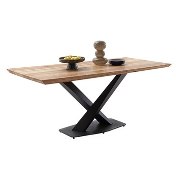 Jedálenský stôl GRENOBLE dub/čierna, šírka stola 160 cm 4