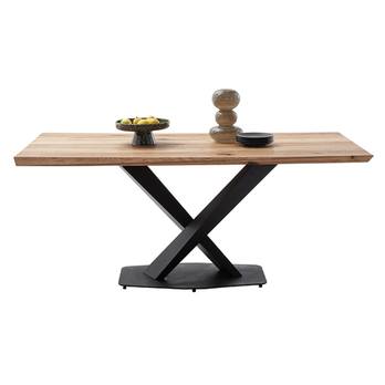 Jedálenský stôl GRENOBLE dub/čierna, šírka dosky 180 cm 1