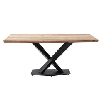 Jedálenský stôl GRENOBLE dub/čierna, šírka dosky 180 cm 2