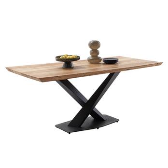 Jedálenský stôl GRENOBLE dub/čierna, šírka dosky 180 cm 4