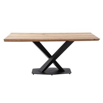 Jedálenský stôl GRENOBLE dub/čierna, šírka dosky 200 cm 2