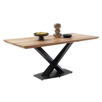 Jedálenský stôl GRENOBLE dub/čierna, šírka dosky 200 cm 4