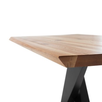 Jedálenský stôl GRENOBLE dub/čierna, šírka dosky 200 cm 6